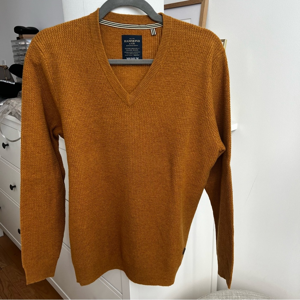 NWOT Burnt Orange Wool Sweater